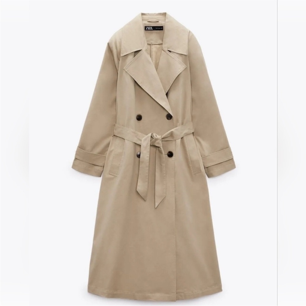 Zara Women's Tan Trench Coat